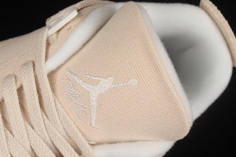All categories Air Jordan Jordan series basketball shoes Air Jordan 4 J version Air Jordan 4 Retro "Canvas" AJ4 Joe 4 beige canvas basketball shoes DQ4909-100